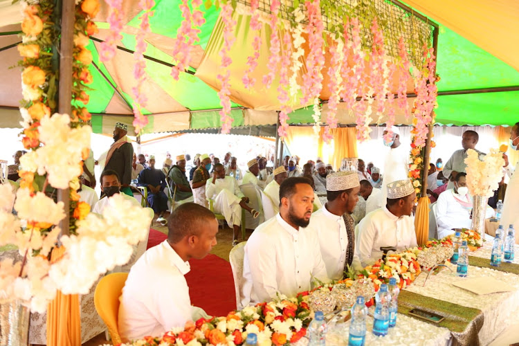 Garissa Township MP Aden Duale when he graced the Nikaah ceremony./COURTESY