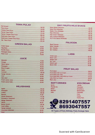 Shivsagar Foods Corner menu 2