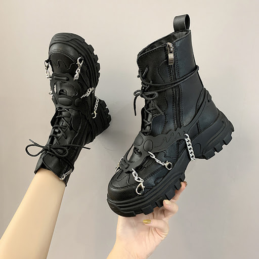 Title 9, Womens Thick-Soled Mid-Tube Short Boots, Net C...