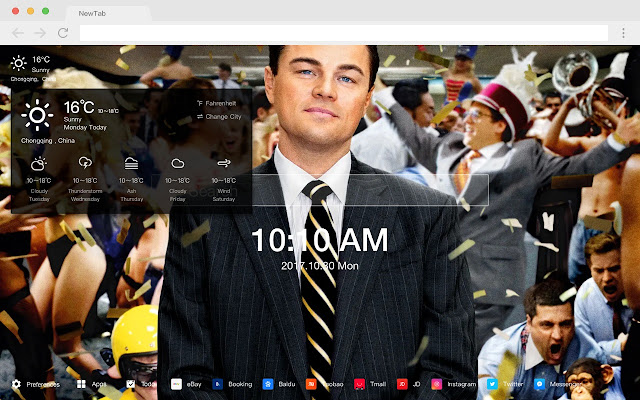 Leonardo DiCaprio New Tab HD Wallpapers Theme