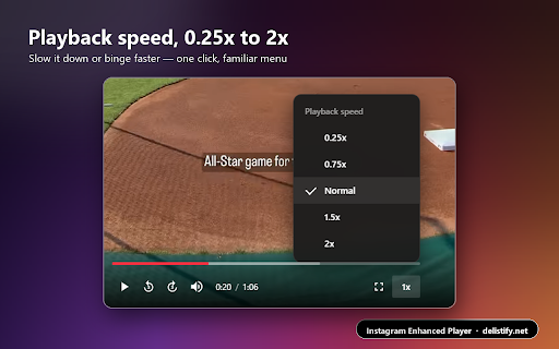 Instagram Enhanced Player screenshot 2