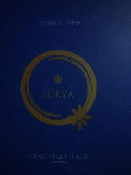 Hotel Surya menu 1