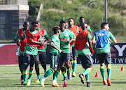 General views during the South African national men's soccer team training session at People’s Park on March 21, 2017 in Durban, South Africa.