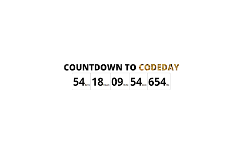 Countdown to CodeDay