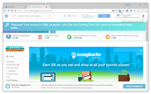 Swaggy [BETA] – more accessible Swagbucks