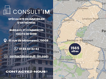 locaux professionnels à Boulogne-Billancourt (92)