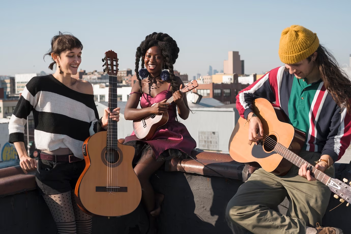 musicians playing together