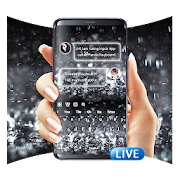 3D Live Raindrops Keyboard  Icon