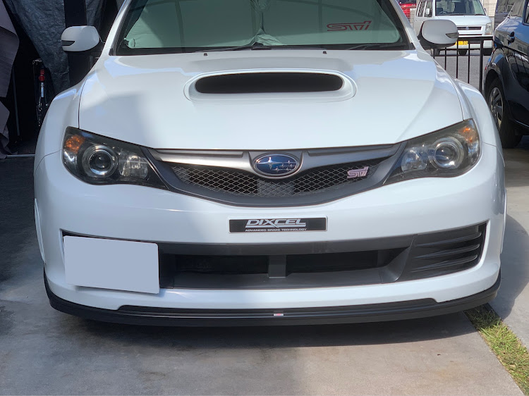インプレッサ WRX STIのナンバーデリートプレート・自作・朝練・豚鼻に関するカスタム事例の投稿画像1枚目