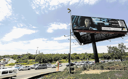 PRIME SPOT: A billboard at the intersection of Sandton Drive and William Nicol