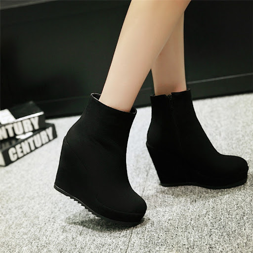 Title 13, Autumn and Winter Womens Platform Wedge Boots,...