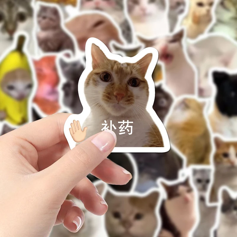 Title 4, 110 Cute Cat Stickers Funny Decorate your belon...