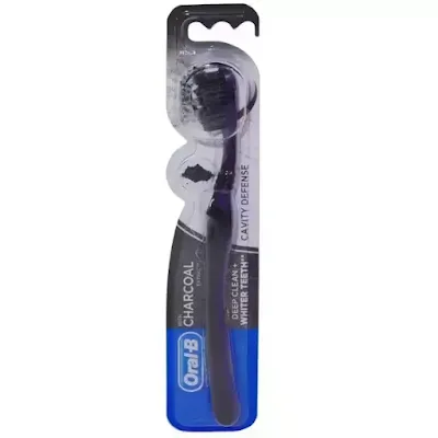 Oral-B Cavity Defense 123 Charcoal Medium 40 Toothbrush - 1 pc