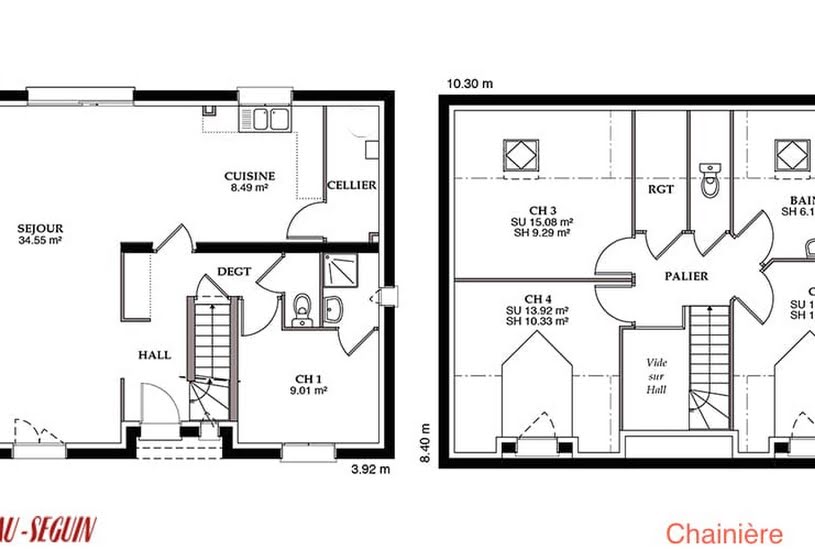  Vente Terrain + Maison - Terrain : 1 000m² - Maison : 133m² à Fontette (10360) 