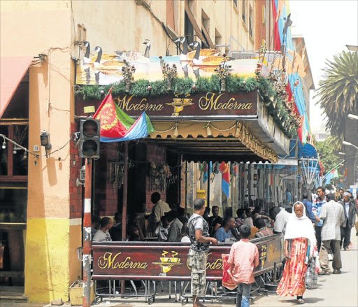 A street scene in central Asmara