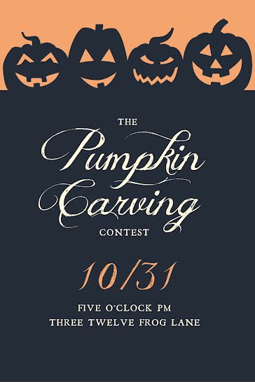 Pumpkin Carving Contest - Halloween template