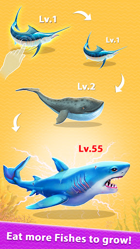 Screenshot Shark Evolution Merge & Eat