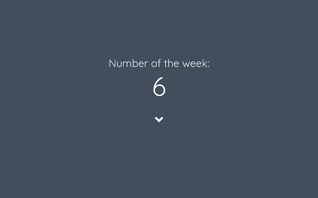 Number of the Week