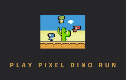 Pixel Dino Run Game Preview image 0