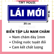 Biển Lái Mới Nam Châm Phụ Kiện Cho Ô Tô - Nam Châm Dày 1Mm Chất Lượng - Lái Mới 25X10Cm - Lái Mới 20X8Cm