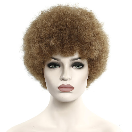 Title 4, African Curly Hair 6 Inch Short Exploded Headge...