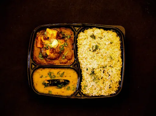 Ghee Rice With Kadai Paneer & Dal Fry