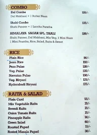 Himalaya Sagar menu 6