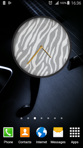 Zebra Clock Widget