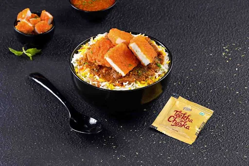 Spicy Fried Paneer Rice Feast (Spicy) - Regular