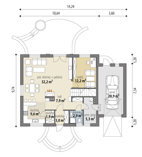 Amazonka Multi-Comfort - Rzut parteru