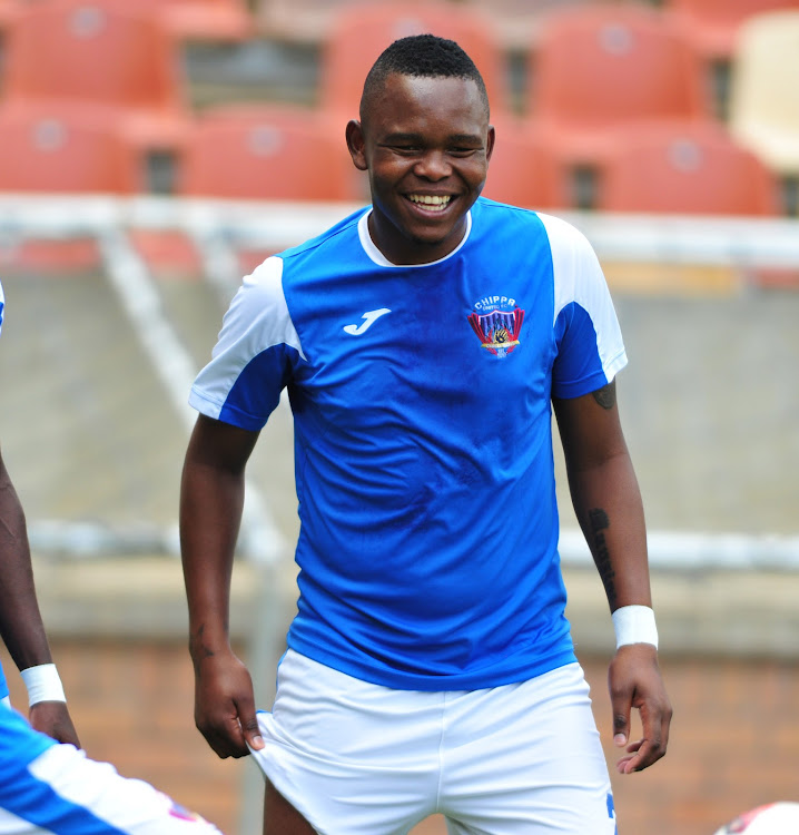 Lerato Manzini of Chippa United was on target for the home side in the Absa Premiership draw at home against Highlands Park.