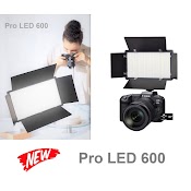 Đèn Pro Led 600 Siêu Mỏng, Siêu Sáng Dùng Cho Máy Ảnh, Máy Quay Phim