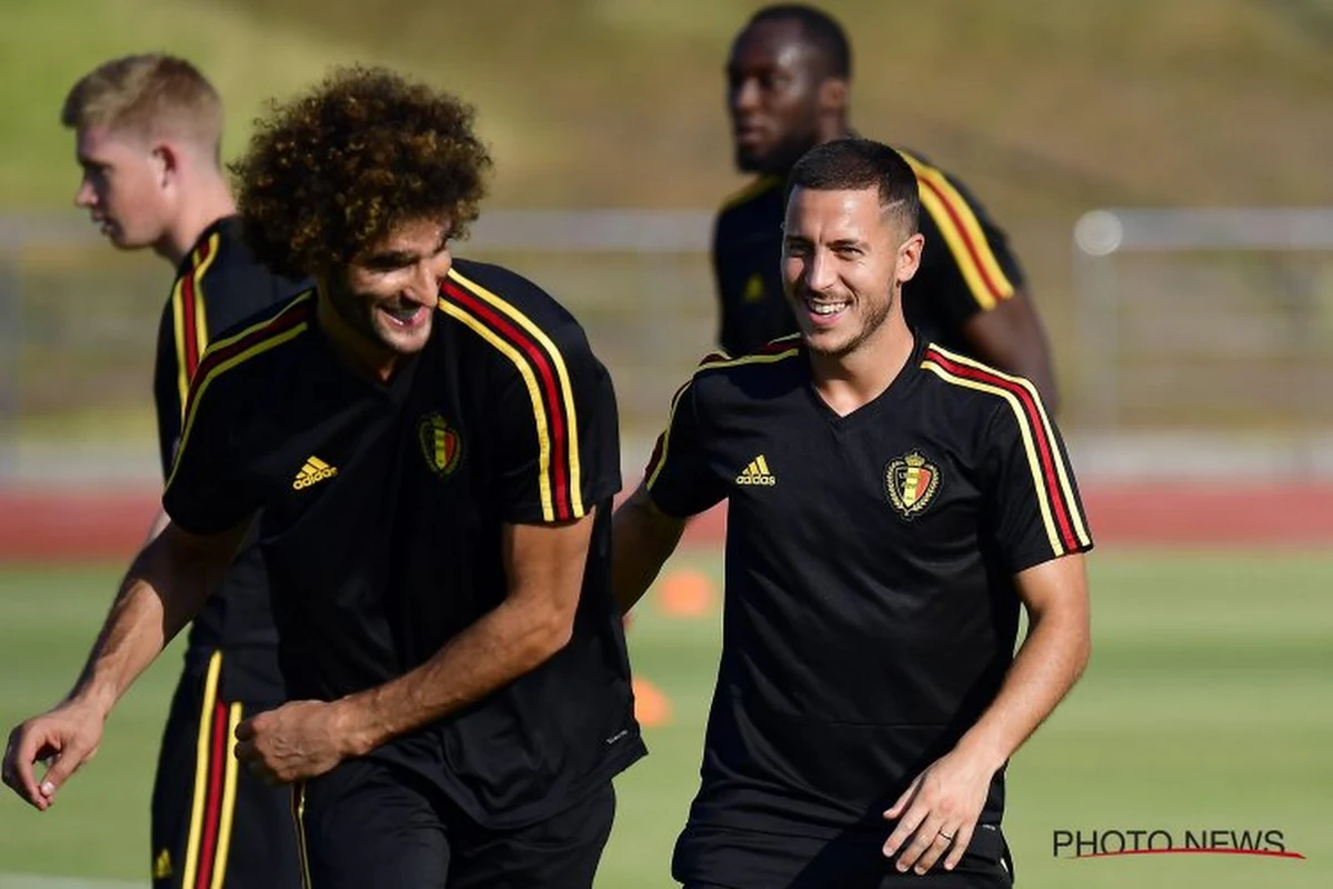 Retraite de Fellaini : Eden Hazard "a essayé de le convaincre"