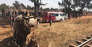 A bakkie collided with a train in Tarlton near Krugersdorp. 