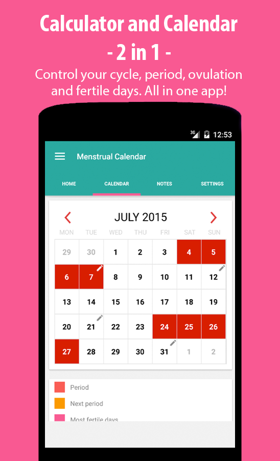 Menstrual & Ovulation Calendar Android Apps on Google Play