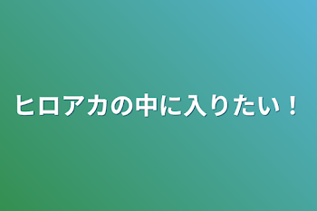 ヒロアカの中に入りたい！