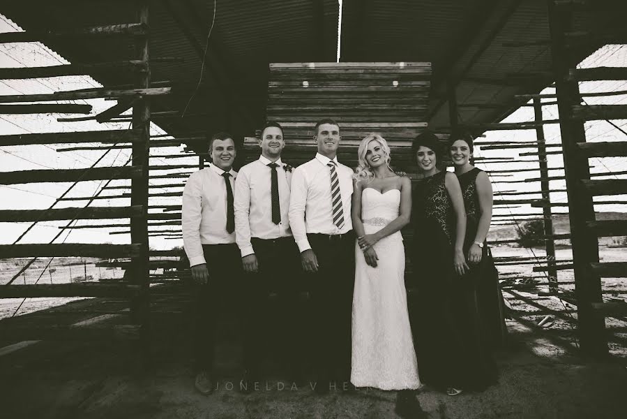 Wedding photographer Jonelda Heerden (jonelda). Photo of 1 January 2019