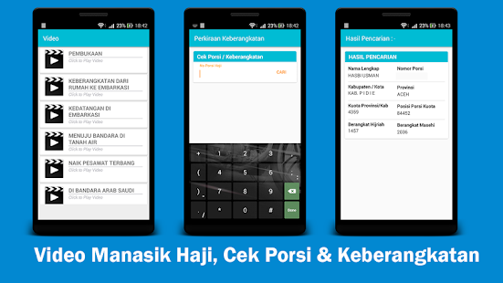 Haji Indonesia - Cek Porsi & Manasik Haji - náhled