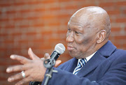 Police minister Bheki Cele at the funeral of slain police officer Constable Songezo Khetiwe.