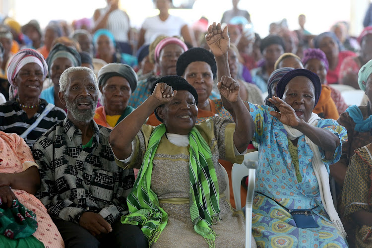 Senior citizens in Nkandla, northern KwaZulu-Natal, praise former president Jacob Zuma for hosting a Christmas party for them on Thursday December 27 2018.