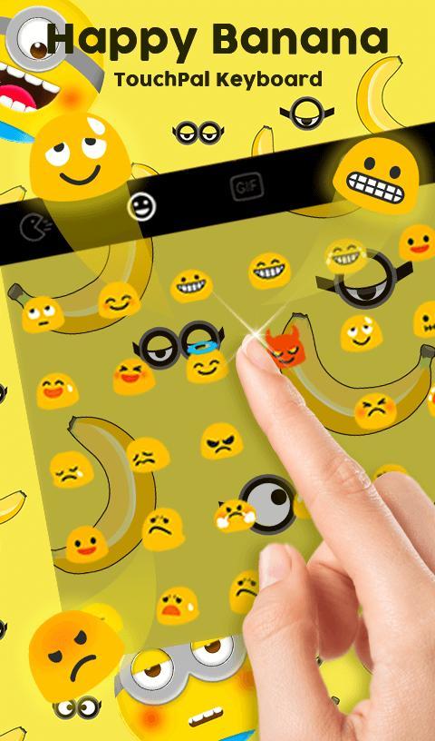 Тема для клавиатуры Счастливый банан — приложение на Android