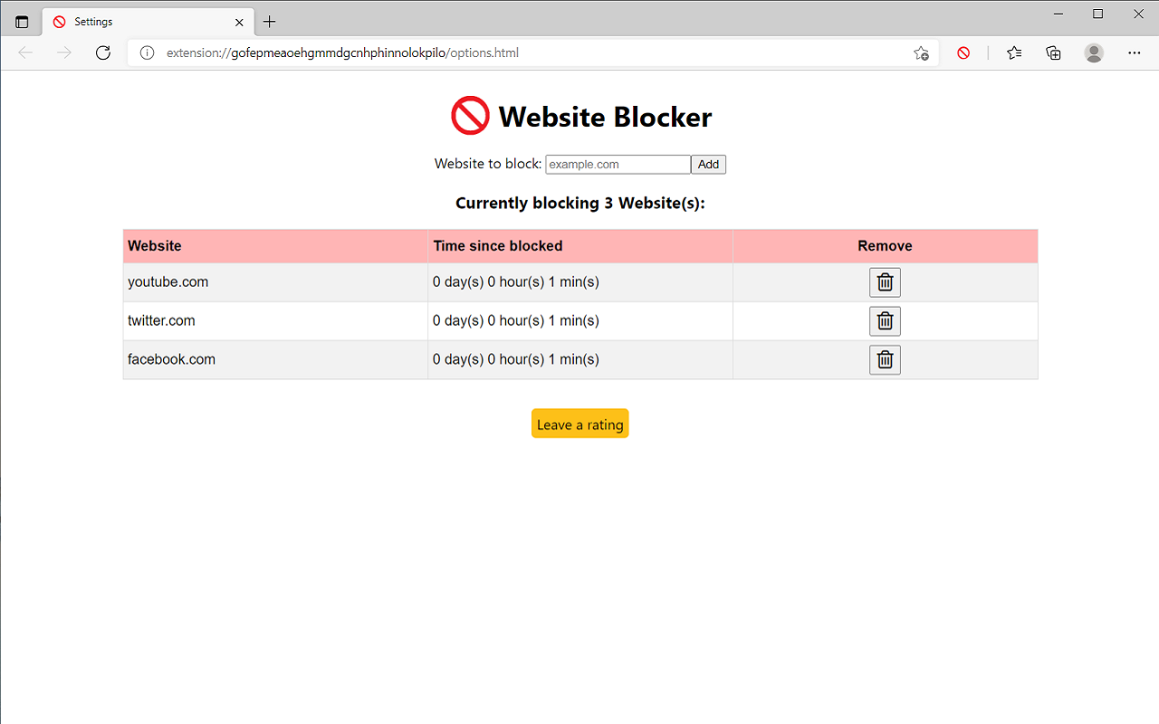 Website Blocker Preview image 3