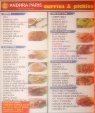 Andhra Paris menu 1