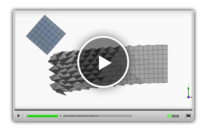 ANSYS - нефизичное деформирование