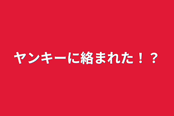 ヤンキーに絡まれた！？