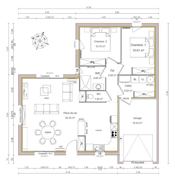 Vente maison 4 pièces 75 m² à Commequiers (85220), 237 300 €