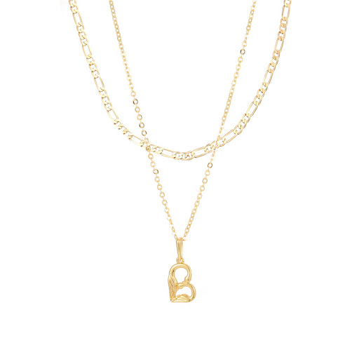 Title 3, Stainless Steel Letter H Necklace for Women, Hi...