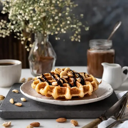 Chocolate Peanut Waffle