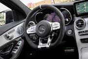 The interior of the Mercedes-AMG C63.