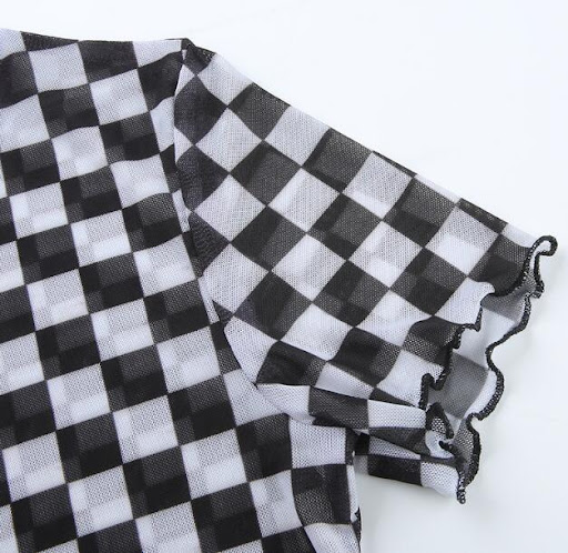 Title 5, Summer Amazon cross-border contrast checkerboar...